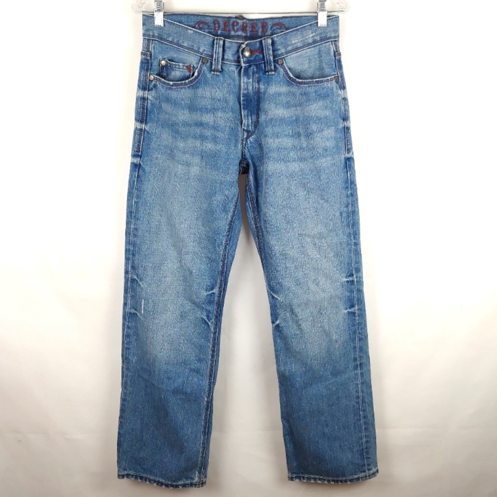 NWOT Vintage Decree Straight Leg Jeans Mens 30x32 Streetwear Casual Urban Party
